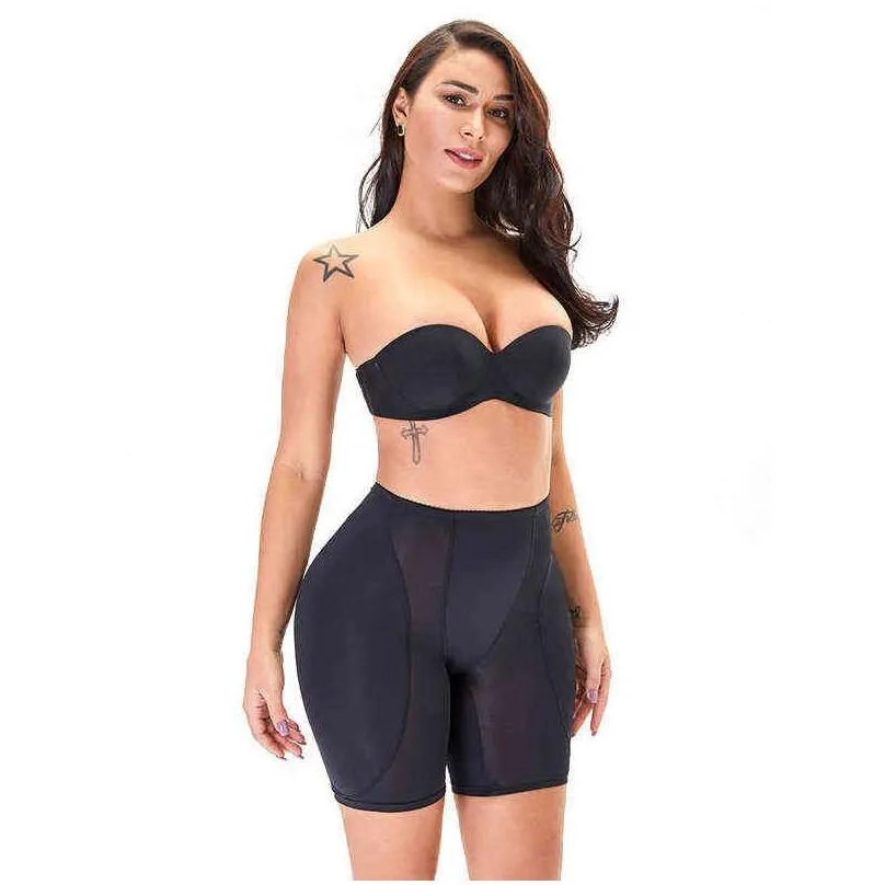 Women Buttock Sheath Fake Butt Lifter Shapewear Padding Panties Panty Shorts Thigh Trimmer Shape Wear False Hip Pads Enhancer 220112