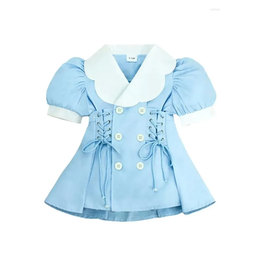 Jackets Spring Autumn Kids For Girls Cotton Short Sleeve Baby Coat Fashion Children Clothing Jacket 1-5 Years