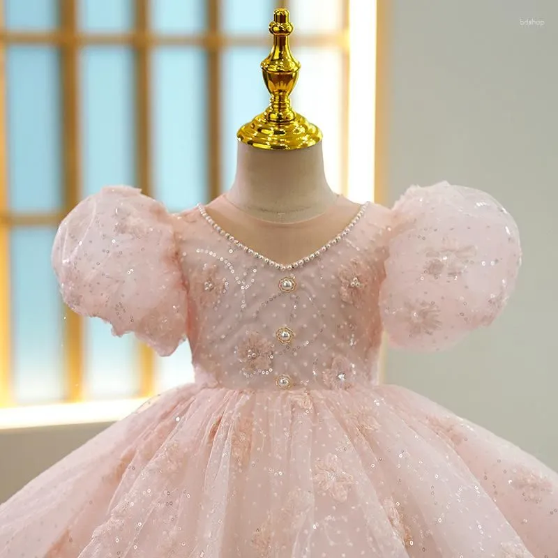 Girl Dresses Children Evening For Girls Luxury Princess 1st Birthday Baptism Baby Dress Wedding Party Formal Ball Gown