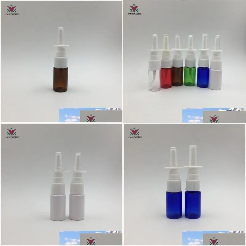 Packing Bottles Wholesale 1000Pcs 10Ml Pet Muti-Color Medical Nasal Mist Atomizer Spray Bottle Drop Delivery Office School Business In Dhmug