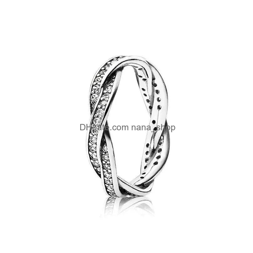 Band Rings Memnon Jewelry Ring 925 Sterling Sier Enchanted Flower Crown For Women Promise Daisy Hearts Anillos Drop Delivery Dhgwx