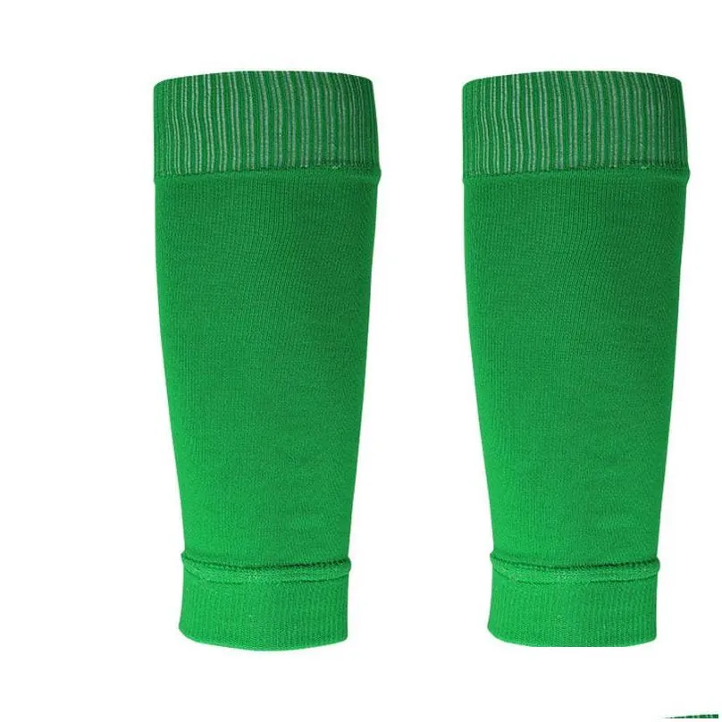 Sports Soccer Shin Guard Pad Sleeve Sock Leg Support Football Compression Calf Sleeve Shinguard For Adult Teens Children