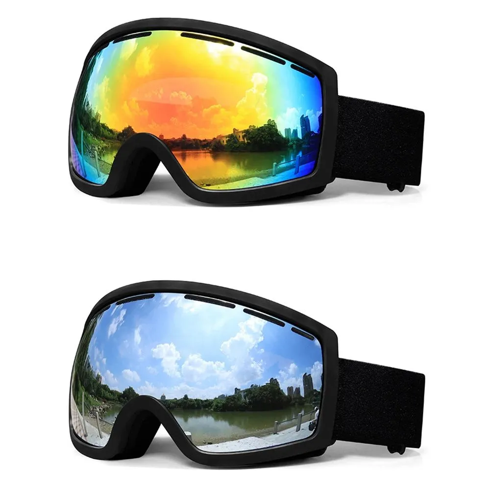 Goggles ELAX Brand NEW Double Layers AntiFog Ski Goggles Snow Snowboard Glasses Outdoor Motion Ski Goggles Men`s And Women`s Models