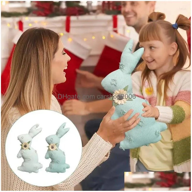 party decoration doll easter toys plush toy cute with flower design multipurpose for living room
