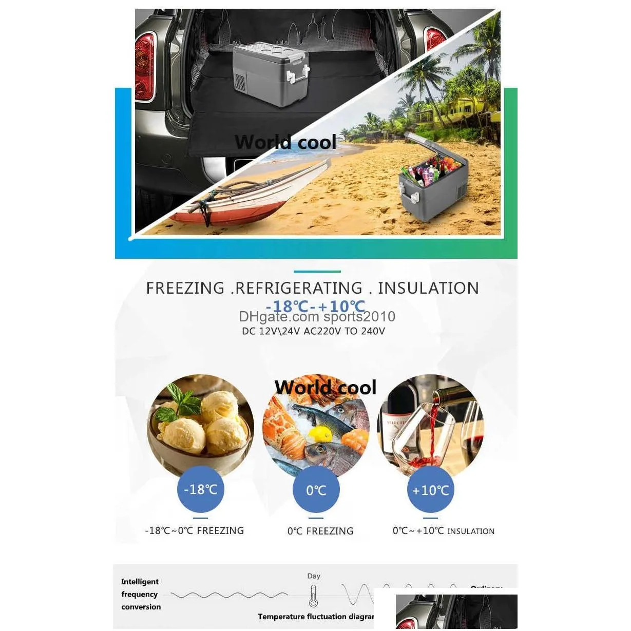 Car Refrigerator 30L Alpicool 12V Compressor Portable Zer Fridge Quick Refrigeration Home Outdoor Picnic Cooler Drop Delivery Automobi Dhhqg