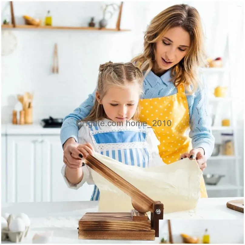 baking tools press dumpling presser dough maker tortilla wooden pressing tool mold wrapper pasta skin wood manual pastry empanada roti