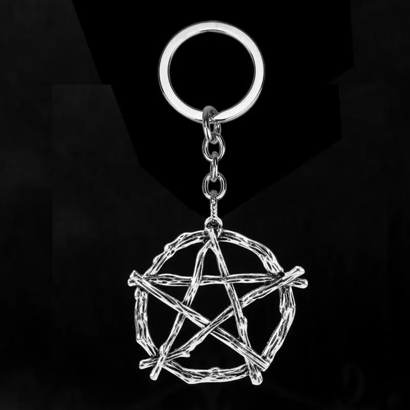 Pendant Necklaces Lucifer`s Mark Pentagram Steampunk Gothic Jewelry Witchcraft Amulet Occult Wiccan Necklace DropPendant