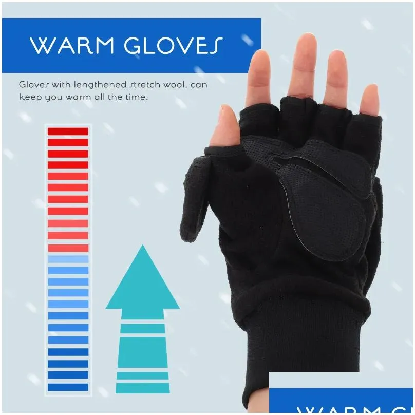 Cycling Gloves 1 Pair Of Winter Warm Outdoor Touchscreen Anti-slip