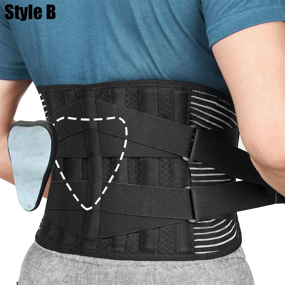 Waist Support Breathable Waist Braces Back Support Belt Anti-skid Lumbar Support Belt with 16-hole Mesh for Lower Back Pain Relief Sciatica