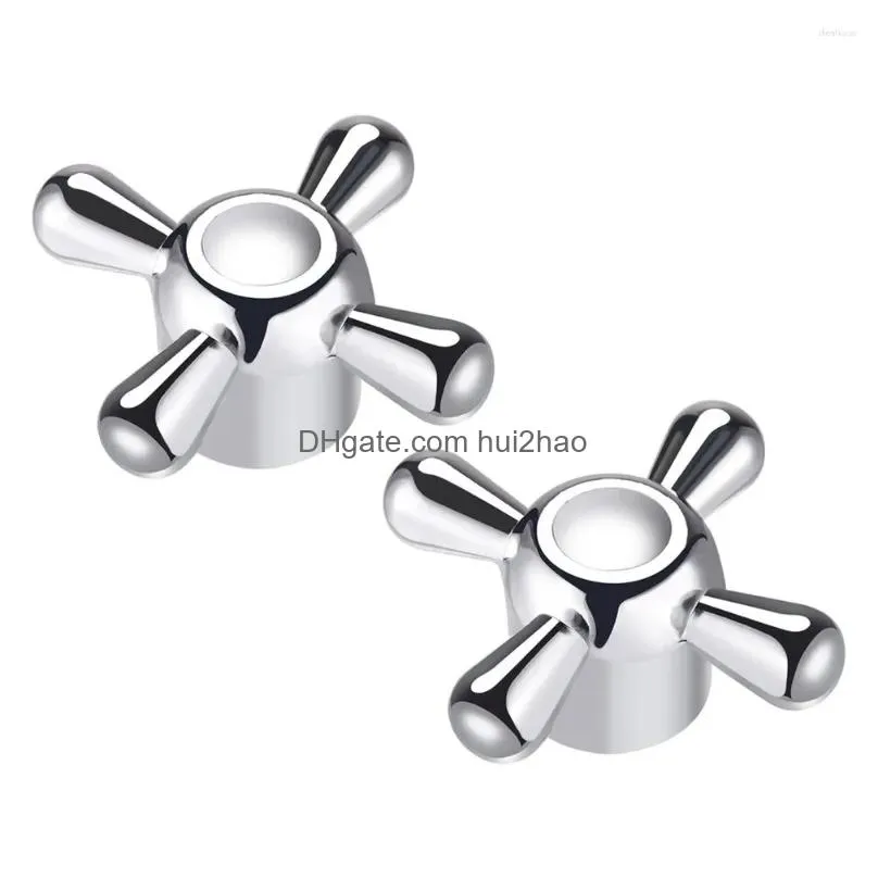 kitchen faucets 2pcs faucet knob handle alloy universal replacement tap kit for bathroom triangle valve single cold water