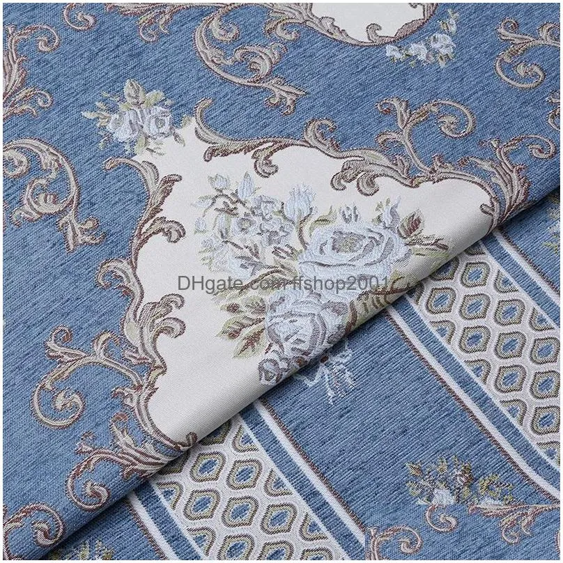fabric european style precision jacquard fabric for cushion sofa chair quilting sewingwork delicate tissue upholstery 140cm