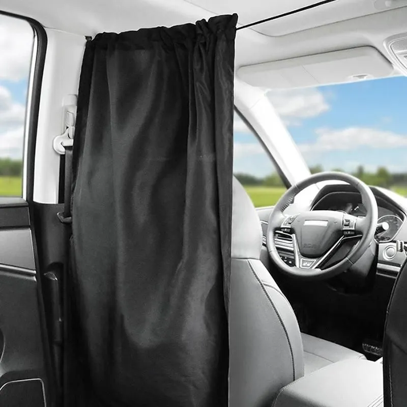 Car Sunshade Partition Curtain Window Privacy Front Rear Isolation Commercial Vehicle Air-conditioning Auto252Z