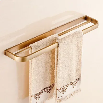 Bath Accessory Set Bathroom Accessories Solid Brass Antique Corner Shelf Hook Paper Holder Towel Bar Soap Basket Rack Hardware