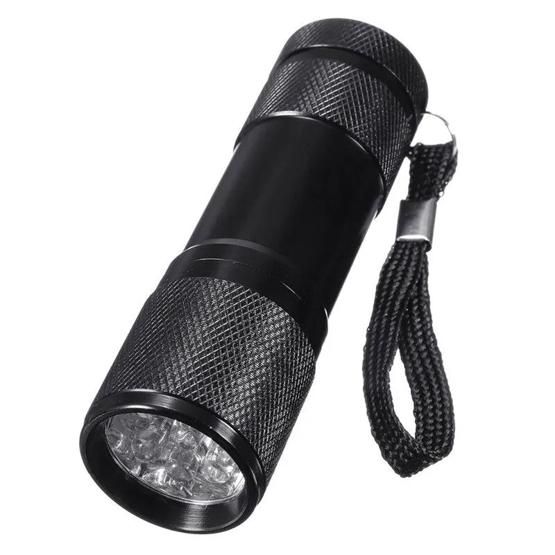 100pcs 625nm 9LED Red LED Flashlight Pocket Mini Vein Viewer Torch For Reading Astronomy Star Maps Preserving Night Vision