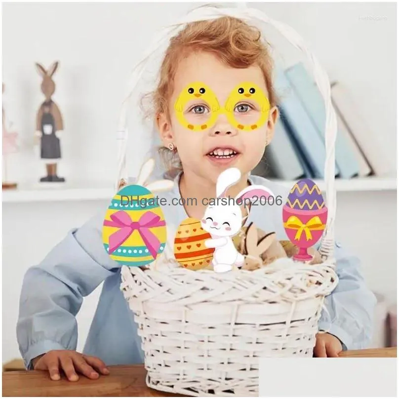 party decoration easter egg hat po booth props eyeglasses frame glasses fillers for kids adults