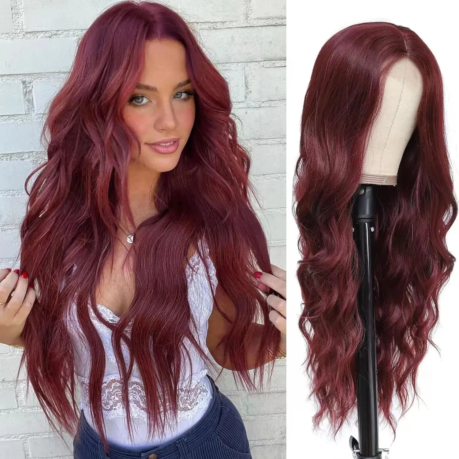 Long Deep Wave Full Lace Front Wigs Human Hair curly hair 10 styles wigs female lace wigs synthetic natural hair lace wigs free fast