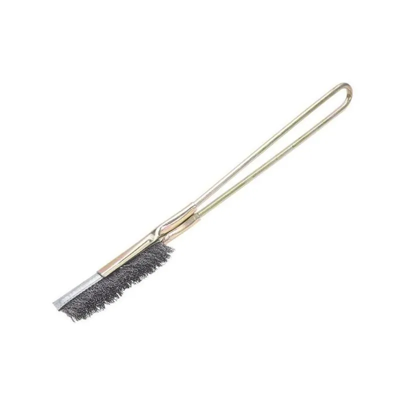 Straight Stainless Steel/Brass Wire Knife Brush 2.4Cm Working Width Metal Handle For Life And Industry 1Pcs Drop Delivery