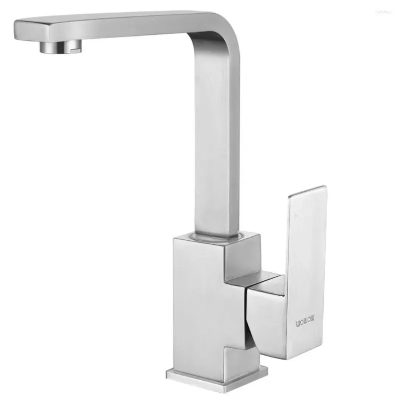Bathroom Sink Faucets Kitchen Faucet And Cold Water Valve Core Square Tube 360 Degree Rotation