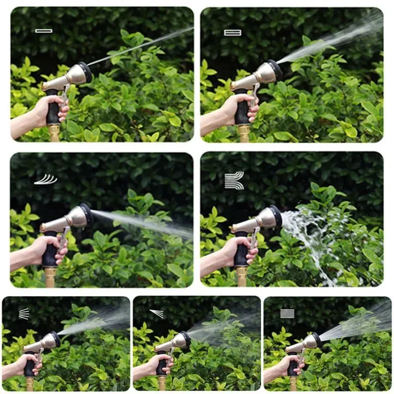 Garden Hoses High Pressure Water Hose 2.5-30 Meters Expandable Flexible Stripes Pipes For Farm Irrigation Car Wash Pvc Reel Gun Drop D