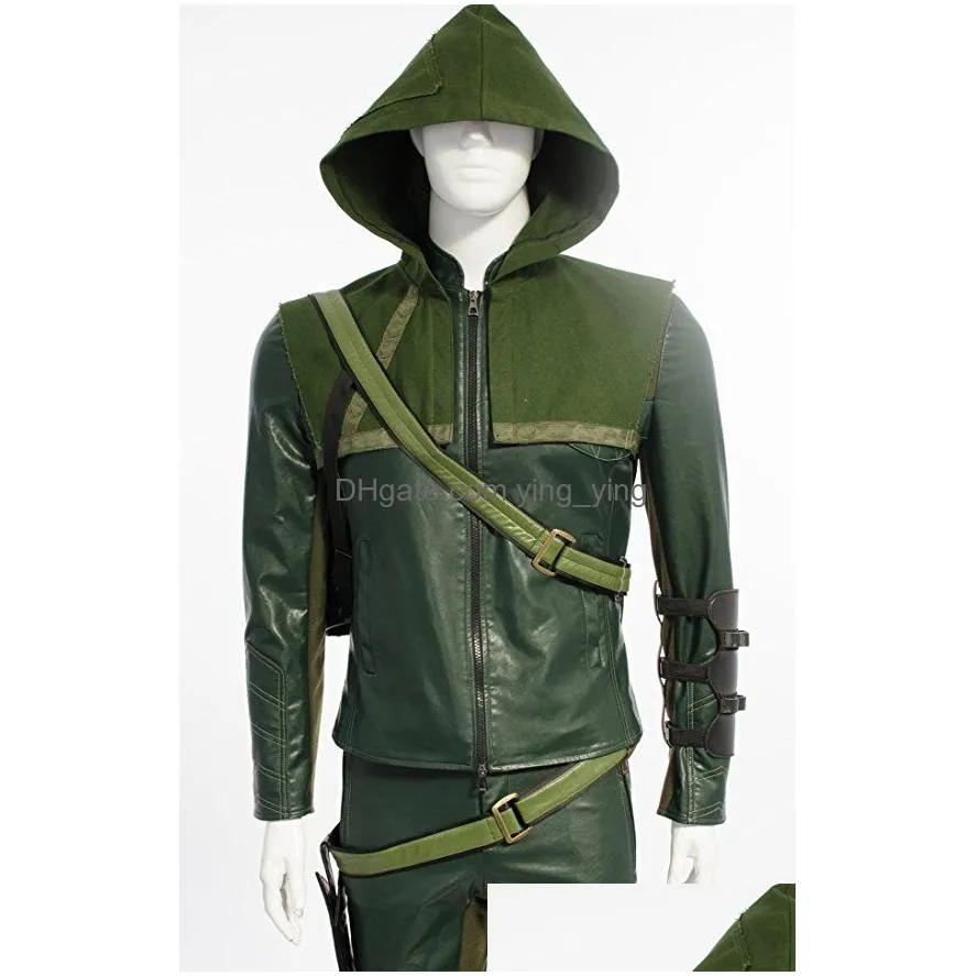 cosplay costume green arrow man oliver queen halloween costume hoodies9575391