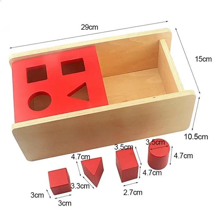 Montessori Sensory Toys Imbucare Box With Coin Wooden Vertical Horizontal Discs Basic Life Skills Hand Feet Finders 240131