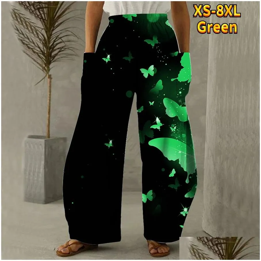 Outfit New Colorful Butterfly Breathable Pocket Pants New Design Printed Yoga Pants Casual Sports Pants Design Printed Sweatpants