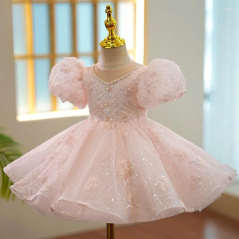 Girl Dresses Children Evening For Girls Luxury Princess 1st Birthday Baptism Baby Dress Wedding Party Formal Ball Gown
