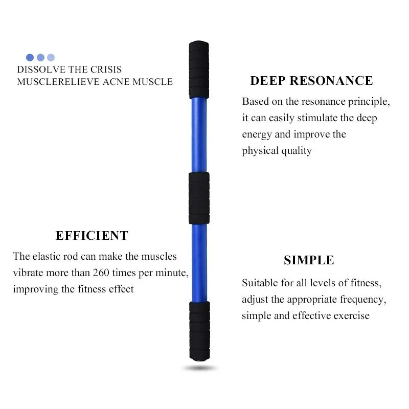 Equipments Home Pilates Fitness Stick Aerobic Bar Yoga Elastic Vibrating Pole Women Postpartum Recovery Slim Toning Balance Training