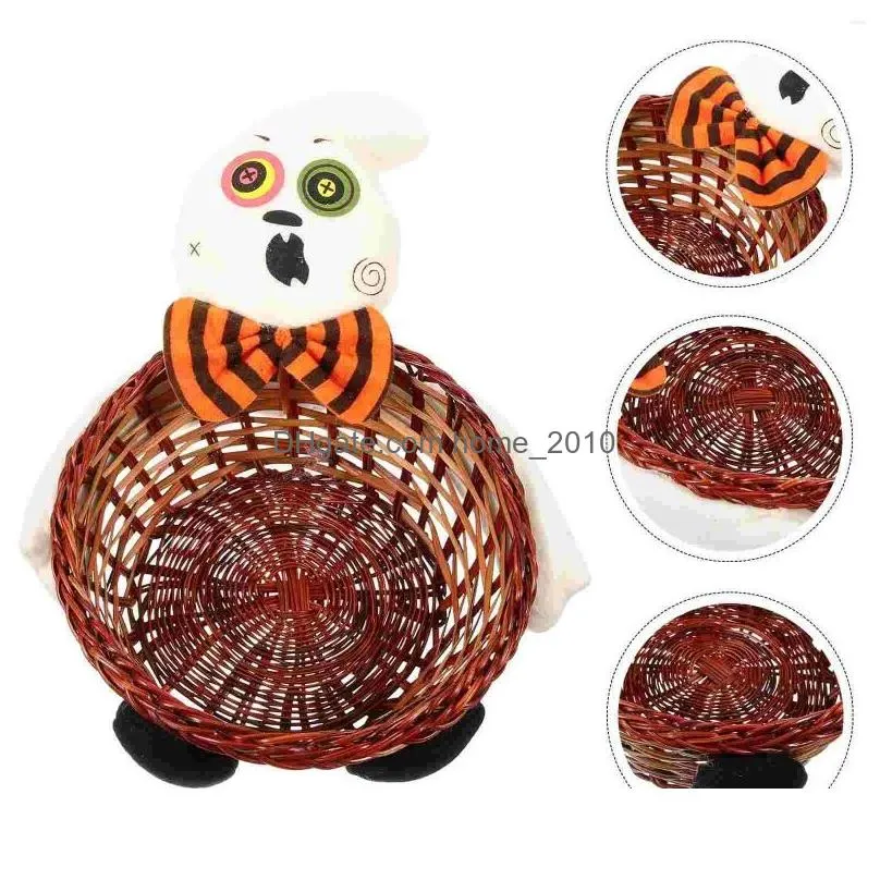 plates halloween basket hamper ornament gift non-woven fabric storage candy container holder child