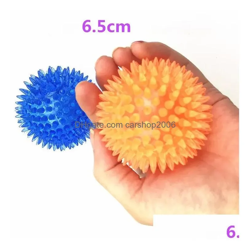 6.5cm squeak chew pet toys thorn circle ring for large dogs training funny chew small dog toys sound interactive durable