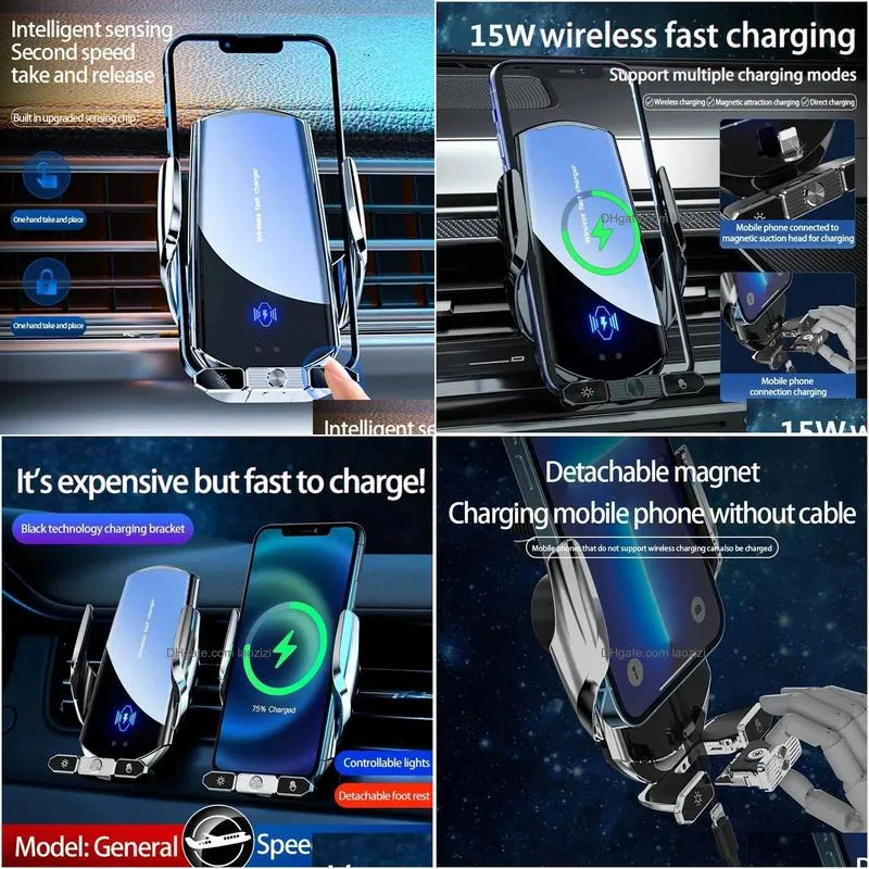 car wireless  magnetic fast charging station air vent stand car phone holder mount for iphone 15 14 13 12 samsung xiaomi lxl37