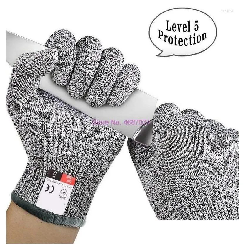 Cycling Gloves By DHL 500pair Woodworking Safety Cut Resistant Protective Kitchen Wire Anti Cutting