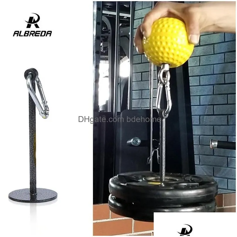 Dumbbells Albreda Weight Lifting Dumbbell Bracket Rack Fitness Grip Ball Holder Arm Exercise Accessories Drop Delivery Sports Outdoors Dhupr