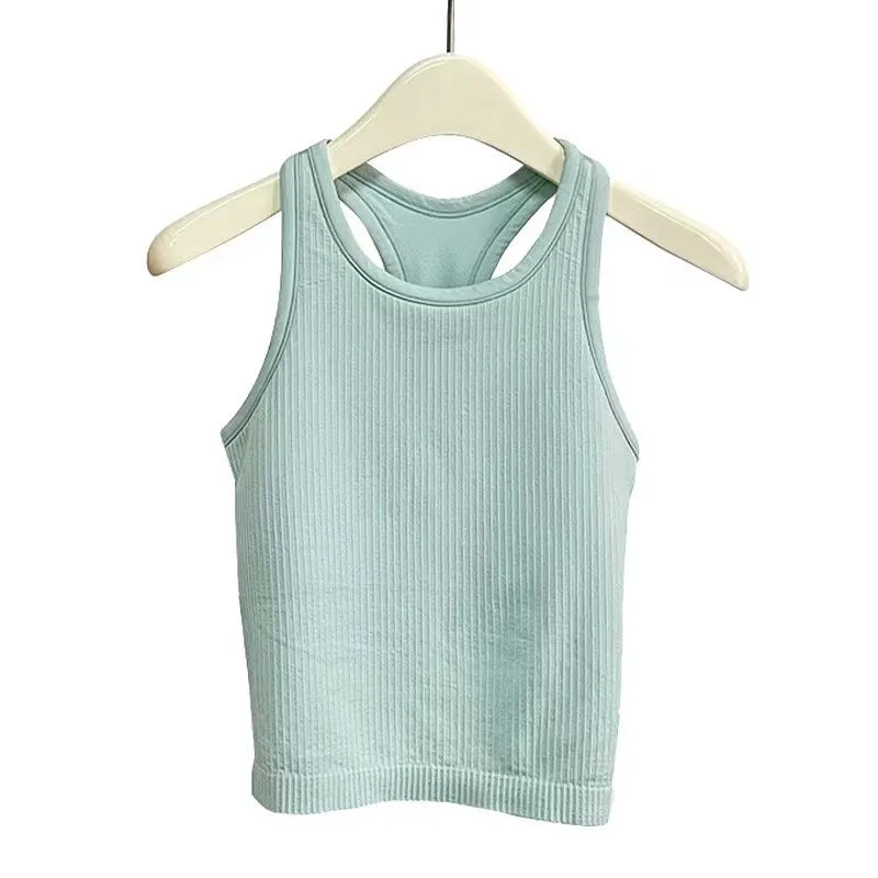 Lu Ebb yoga top with chest cushion breathable and quick drying running sports and fitness vest