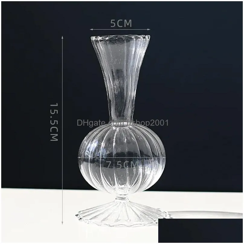 vases glass bubble vase art colorful transparent small bottle creative decorative ornaments candlestick decoration home