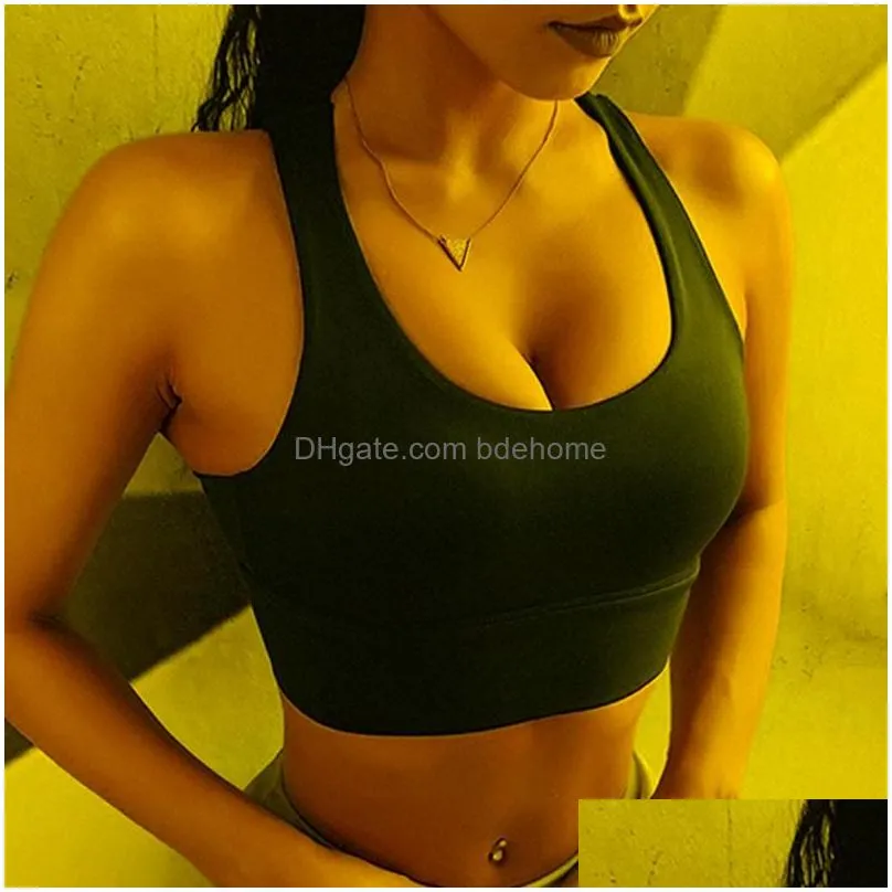 Yoga Outfit Cloud E S-5Xl Sports Bra Push Up Underwear Women Fitness Solid Crop Top Bras Athletic Vest Gym Shirt Fast Dry Drop Delive Dhm5O