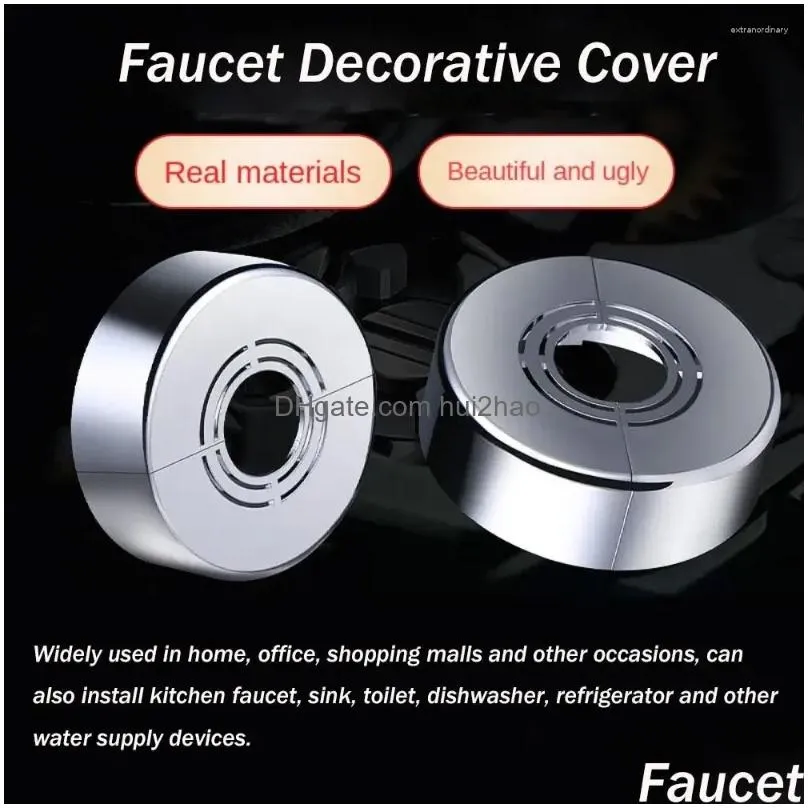 kitchen faucets stainless steel wall flange chrome faucet accessories decor decorative cover pipe covers