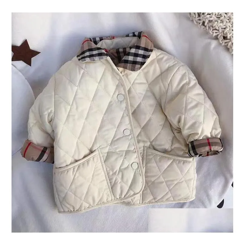 new children`s Autumn Winter jackets Boy Outwear Girls Two-sided Coat Fashion jacket Baby Clothes Children Clothing A02