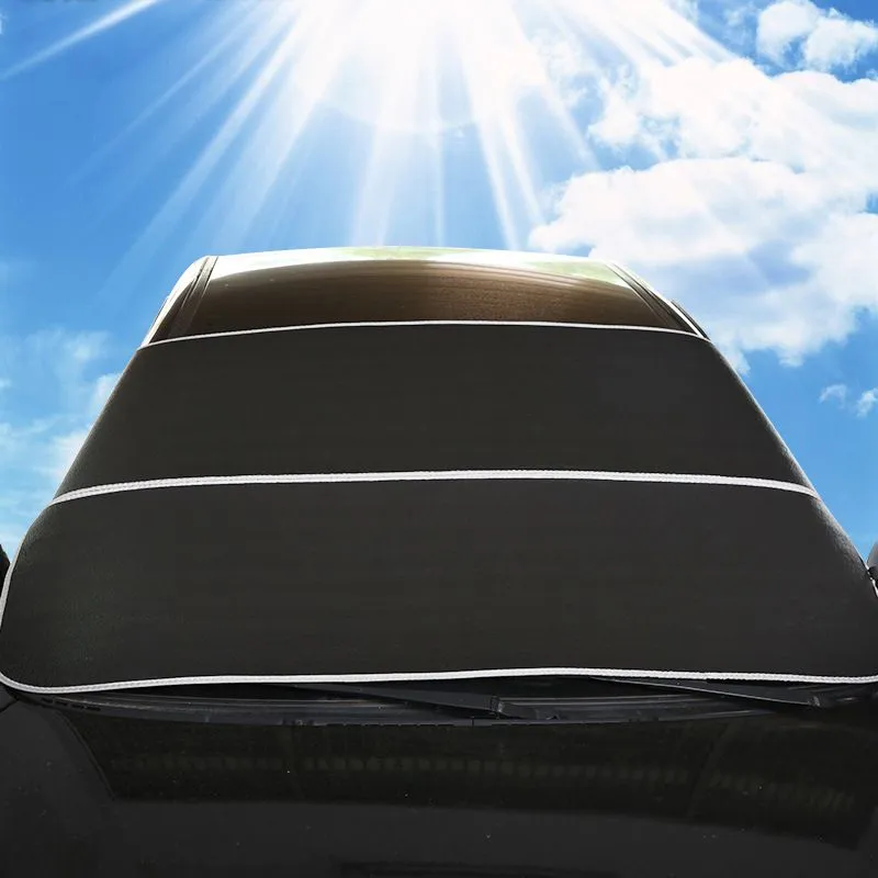 200 95 Cm Big Size Fashion Car Exterior Accessories Windshield Sunshades Anti Snow Frost Ice Windshield Sun Shade Dust Protector2317