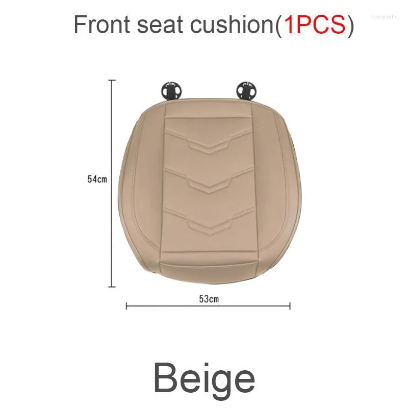Car Seat Covers PU Leather Cover Four Seasons Front Rear Cushion Breathable Protector Mat Pad Universal Size Interior Auto Accessories