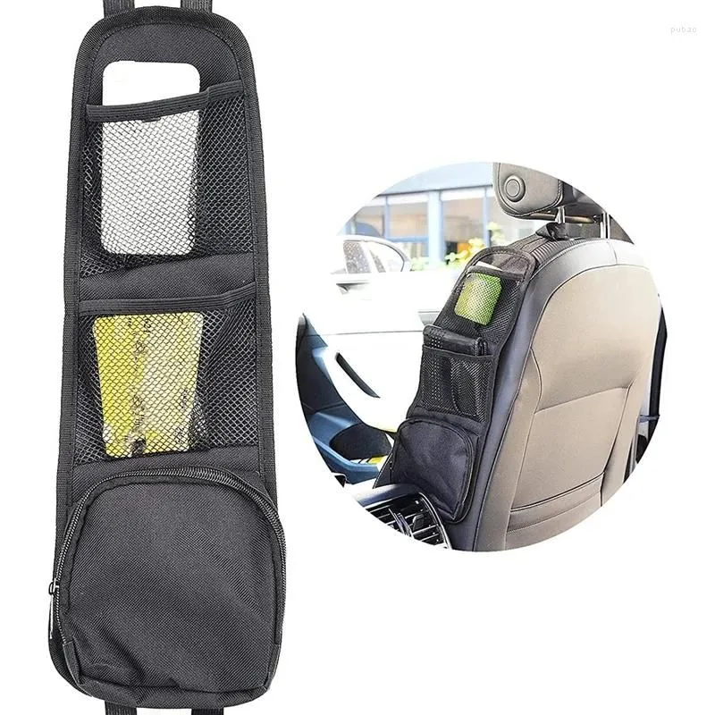 Car Organizer Seat Net Side Automobile Storage Hanging Bag Multi-Pocket Drink Holder Mesh Pocket
