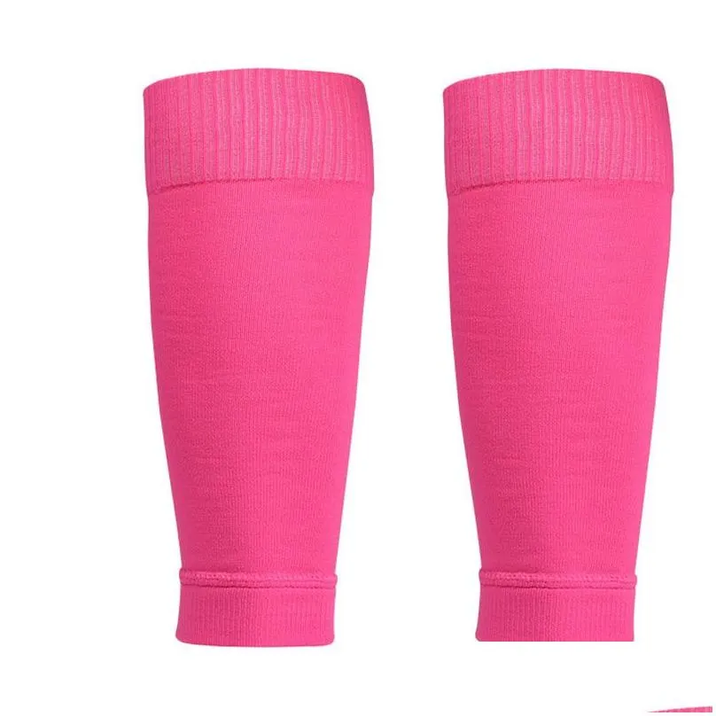 Sports Soccer Shin Guard Pad Sleeve Sock Leg Support Football Compression Calf Sleeve Shinguard For Adult Teens Children