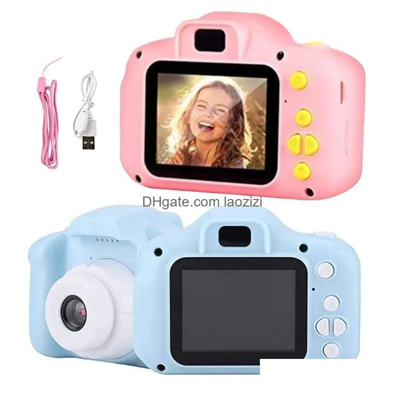 children camera waterproof 1080p hd camera video toys 2 inch color display kids cartoon cute outdoor camera slr camera kid toy lxl27