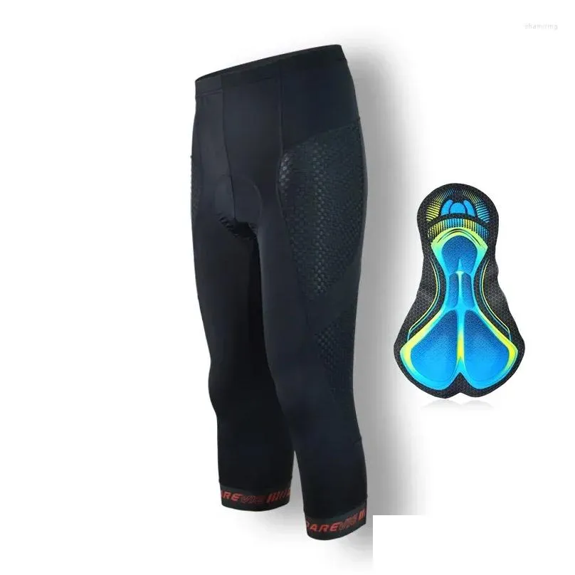 Racing Pants DAREVIE 3/4 Cycling Gel Shockproof Pad 4 Hours Riding Man Breathable Quick Dry Bicycle