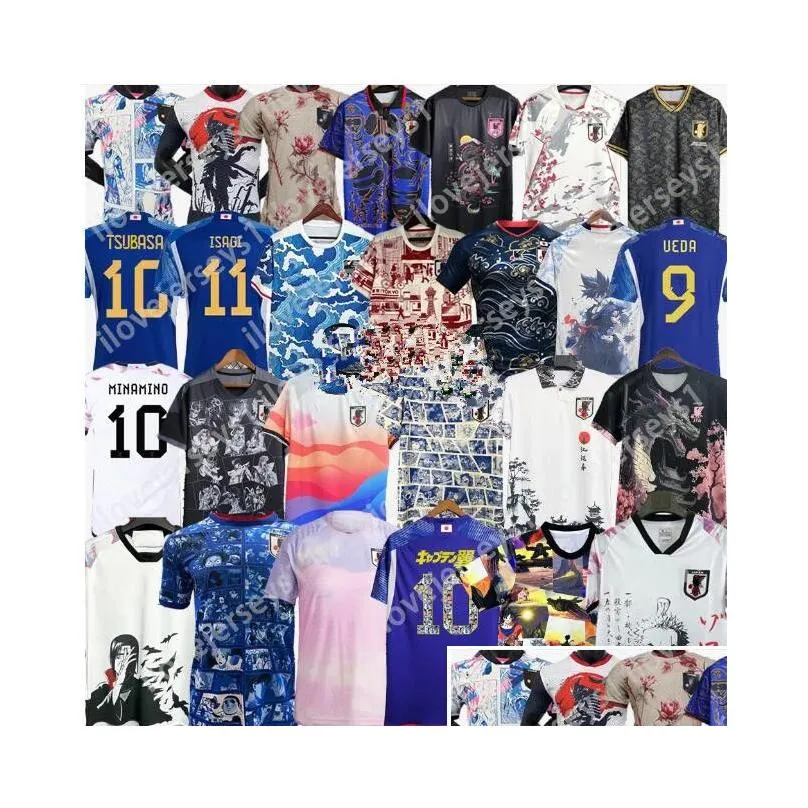 2024 JapAn Soccer Jerseys Cartoon UEDA ITO ISAGI ATOM TSUBASA MINAMINO DOAN KUBO MITOMA TOMIYASU ENDO NAKATA 23 24 Japanese uniform Football Shirt T Chinese dragon