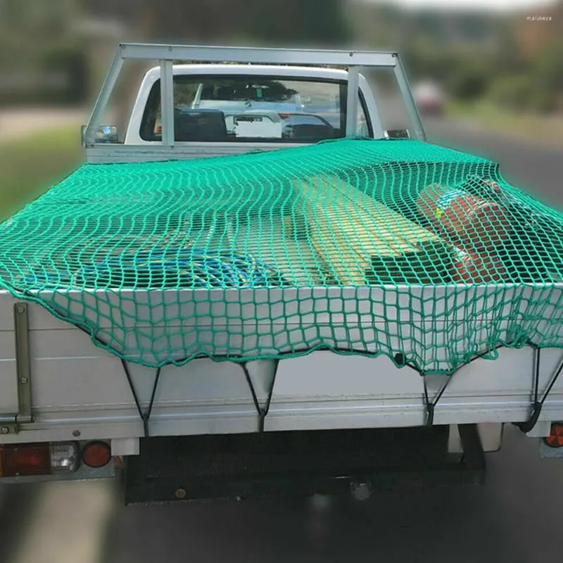 Car Organizer Net Truck Cargo Bed Trailer Pickup Heavy Nets Duty Mesh Bungee Cover Netting Nylon Extend Tailgate Automotive Clips Suv