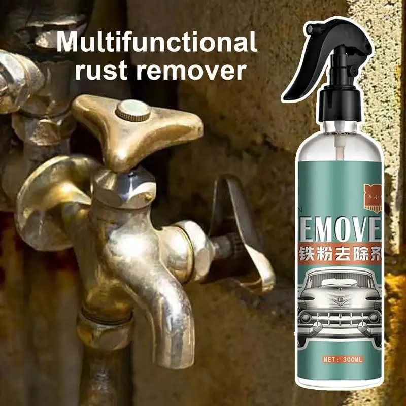 Car Wash Solutions Rust Removal Spray 300ml Multipurpose Remover For Protective Iron Powder Efficient Accessories