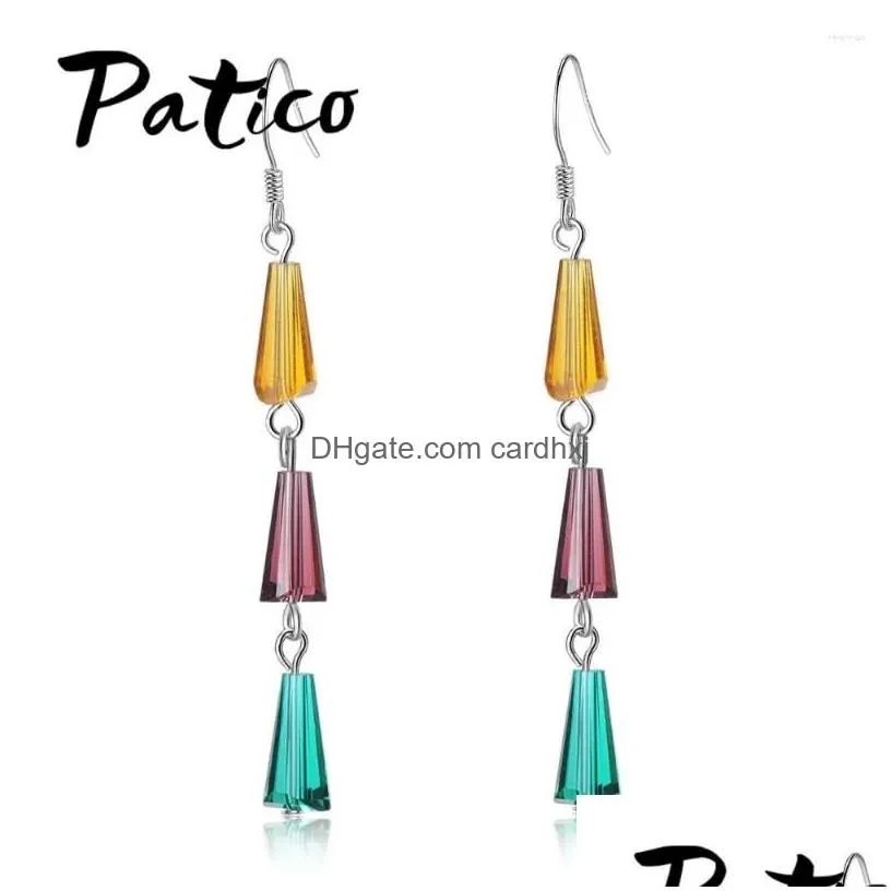 Dangle & Chandelier Earrings High-End Bohemia Style Jewelry Women Girls Ladies Enelgant Long Drop 925 Sterling Sier Needle Delivery Dh14Z