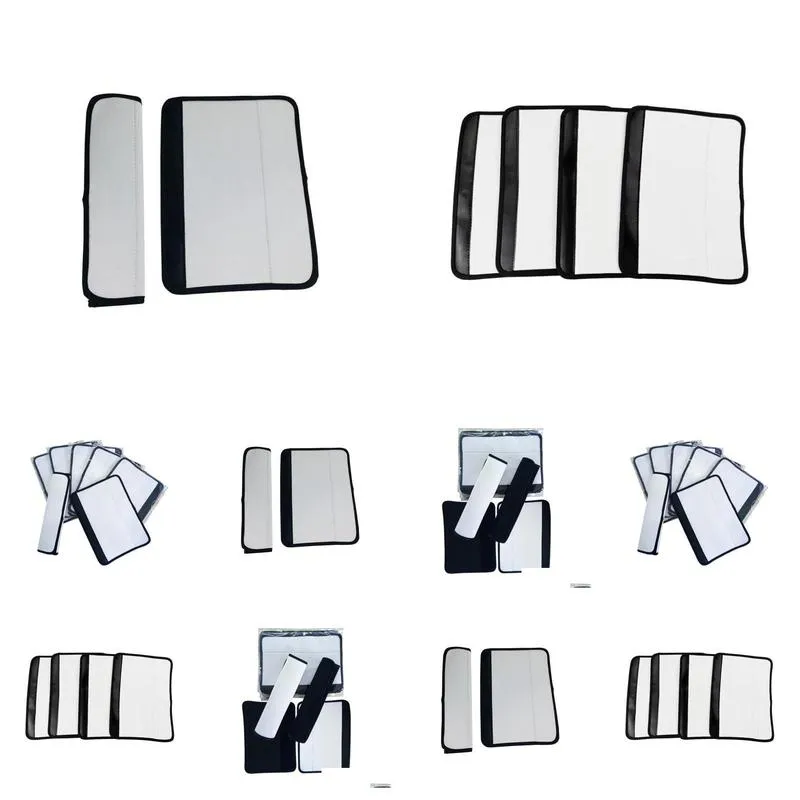 Party Favor 50Pcs-500Pcs Sublimation Neoprene Car Seat Belt Er Seatbelt Sleeves Safety Pad Strap Shoder Sn Drop Delivery Dhavt