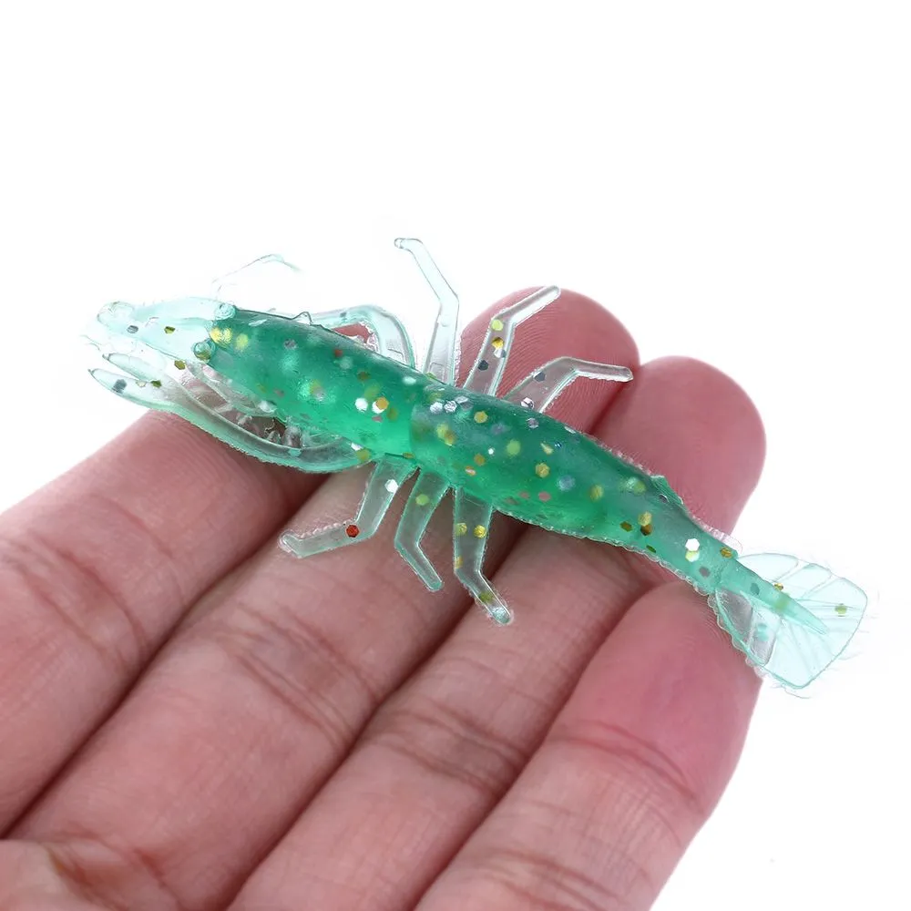 HENGJIA 60bags 1.88g 6cm Japan Pesca Fishing Worms Swimbaits Soft Lure Fly Fishing Bait Fishing Lure Soft Plastic Twin Tail Grubs bait